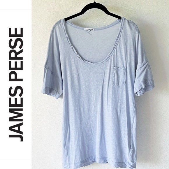 James Perse | Tops | James Perse Deep Vneck Short Sleeve Pocket Tshirt ...